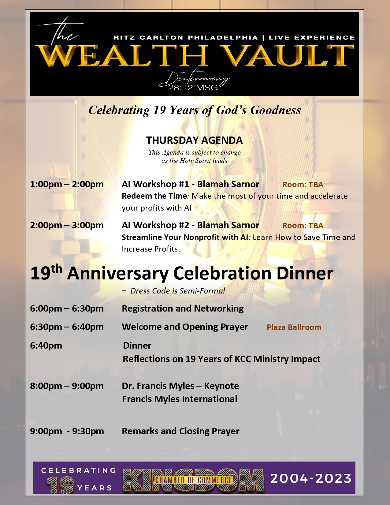 Agenda – Wealth Vault 19th Anniversary – Thursday 102623 F_page-0001
